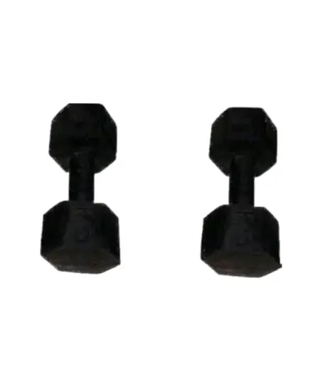 طقم دمبل مطاط 2 قطعة وزن 3 كجم للقطعة