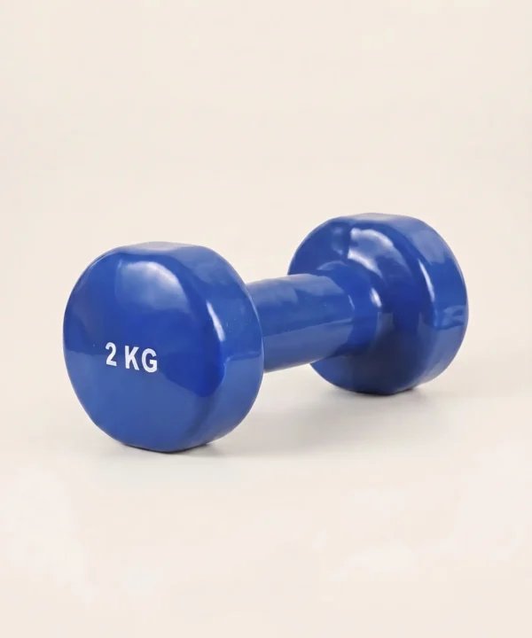 دمبل قطعة واحدة فينيل وزن 2KG ، أزرق