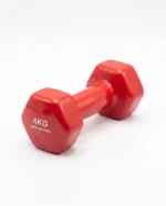 دمبل قطعة واحدة فينيل وزن 4KG ، أحمر