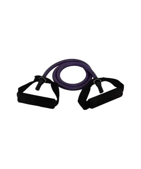 أستك مرن لتمارين المقاومة من 22.6 إلى 25 كيلوجرام مع علاقة باب - موف وأسود