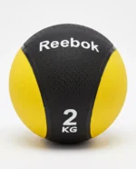 كرة طبية ثقيلة لتدريبات القوة من ريبوك (Reebok)، لون أسود وأصفر، 2 كجم