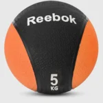 كرة طبية ثقيلة لتدريبات القوة من ريبوك (Reebok)، لون أسود وبرتقالي، 5 كجم