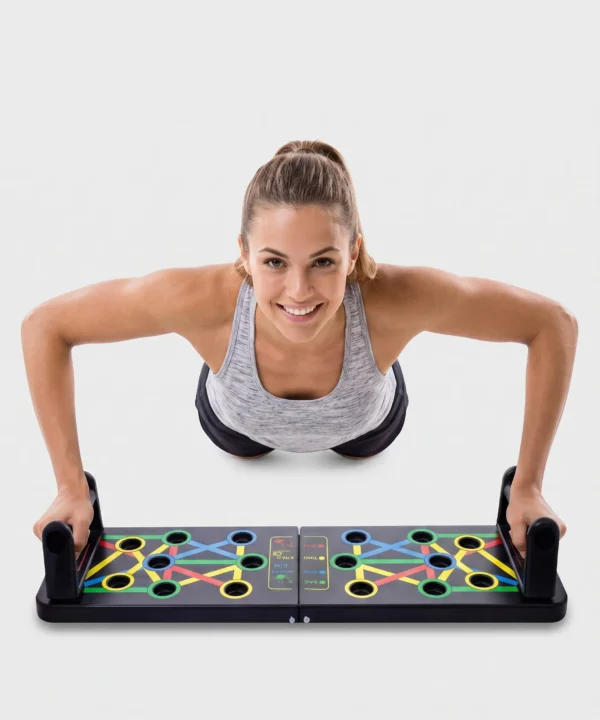 بوش أب (Push-Up Board) متعدد لوح تمرين رياضي احترافي متعدد الوظائف 10 في 1 معدات لياقة بدنية لتمارين الضغط للمنزل والجيم للرجال والنساء