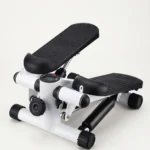 جهاز مينى ستيبر (Mini Stepper)، صغير للتمرين، آلة خطوات مع عدد السعرات الحرارية، خطوات السلالم مع أحزمة مقاومة وسجادة أرضية، معدات تمارين اللياقة البدنية المنزلية المحمولة لتمارين الجسم بالكامل