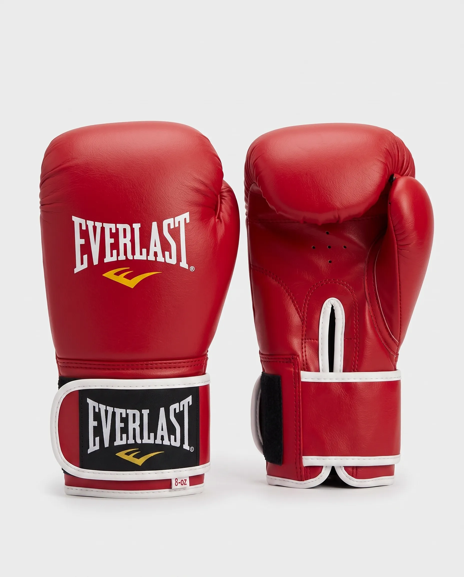 2_11zon جلافز، قفاز ملاكمة من ايفرلاست (Everlast) - أحمر، عالي الجودة - الصورة 1
