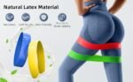 ⁦مجموعة اشرطة مقاومة، احزمة تمارين رياضية للنساء والرجال، مجموعة من 5 مستويات مطاطية⁩ - الصورة ⁦8⁩