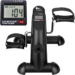 ⁦بدال جهاز، (Mini Exercise Bike) تمرين بدواسة (للذراعين والساقين) دراجة للقدم تحت المكتب وللذراعين، دراجة تمارين صغيرة محمولة، مع شاشة LCD ديجيتال، اسود⁩ - الصورة ⁦5⁩