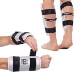 ⁦طقم شنكار تايكندو 4 قطع، زوج من واقيات الساعد أو الساق للتايكوندو للتدريب على المباريات الرياضية والفنون القتالية المختلطة، معدات حماية واقية لمباريات الفنون العسكرية⁩ - الصورة ⁦2⁩