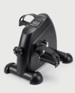 بدال جهاز، (Mini Exercise Bike) تمرين بدواسة (للذراعين والساقين) دراجة للقدم تحت المكتب وللذراعين، دراجة تمارين صغيرة محمولة، مع شاشة LCD ديجيتال، اسود