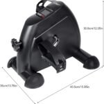 ⁦بدال جهاز، (Mini Exercise Bike) تمرين بدواسة (للذراعين والساقين) دراجة للقدم تحت المكتب وللذراعين، دراجة تمارين صغيرة محمولة، مع شاشة LCD ديجيتال، اسود⁩ - الصورة ⁦11⁩
