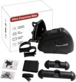 ⁦بدال جهاز، (Mini Exercise Bike) تمرين بدواسة (للذراعين والساقين) دراجة للقدم تحت المكتب وللذراعين، دراجة تمارين صغيرة محمولة، مع شاشة LCD ديجيتال، اسود⁩ - الصورة ⁦9⁩