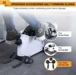 ⁦بدال مجنتك عالي (Mini Exercise Bike) جهاز تمرين صغير باستخدام الدواسات من جوريدي، دراجة صغيرة للاستخدام أسفل المكتب مع شاشة LCD أجهزة تمرين الذراع والقدم لكبار السن⁩ - الصورة ⁦3⁩