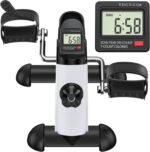 ⁦بدال مجنتك عالي (Mini Exercise Bike) جهاز تمرين صغير باستخدام الدواسات من جوريدي، دراجة صغيرة للاستخدام أسفل المكتب مع شاشة LCD أجهزة تمرين الذراع والقدم لكبار السن⁩ - الصورة ⁦5⁩