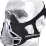 قناع تدريب ألعاب القوى، قناع تمرين عالي الارتفاع للتدريب على الأداء من فانتوم، أسود PHANTOM