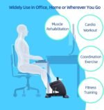 ⁦بدال جهاز، (Mini Exercise Bike) تمرين بدواسة (للذراعين والساقين) دراجة للقدم تحت المكتب وللذراعين، دراجة تمارين صغيرة محمولة، مع شاشة LCD ديجيتال، اسود⁩ - الصورة ⁦12⁩