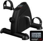 ⁦بدال جهاز، (Mini Exercise Bike) تمرين بدواسة (للذراعين والساقين) دراجة للقدم تحت المكتب وللذراعين، دراجة تمارين صغيرة محمولة، مع شاشة LCD ديجيتال، اسود⁩ - الصورة ⁦13⁩