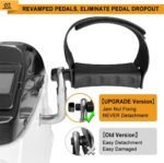 ⁦بدال مجنتك عالي (Mini Exercise Bike) جهاز تمرين صغير باستخدام الدواسات من جوريدي، دراجة صغيرة للاستخدام أسفل المكتب مع شاشة LCD أجهزة تمرين الذراع والقدم لكبار السن⁩ - الصورة ⁦10⁩
