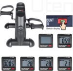 ⁦بدال جهاز، (Mini Exercise Bike) تمرين بدواسة (للذراعين والساقين) دراجة للقدم تحت المكتب وللذراعين، دراجة تمارين صغيرة محمولة، مع شاشة LCD ديجيتال، اسود⁩ - الصورة ⁦6⁩