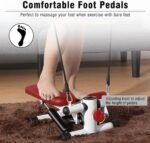 ⁦جهاز مينى ستيبر (Mini Stepper)، صغير للتمرين، آلة خطوات مع عدد السعرات الحرارية، خطوات السلالم مع أحزمة مقاومة وسجادة أرضية، معدات تمارين اللياقة البدنية المنزلية المحمولة لتمارين الجسم بالكامل⁩ - الصورة ⁦3⁩