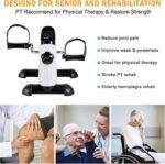 ⁦بدال مجنتك عالي (Mini Exercise Bike) جهاز تمرين صغير باستخدام الدواسات من جوريدي، دراجة صغيرة للاستخدام أسفل المكتب مع شاشة LCD أجهزة تمرين الذراع والقدم لكبار السن⁩ - الصورة ⁦14⁩