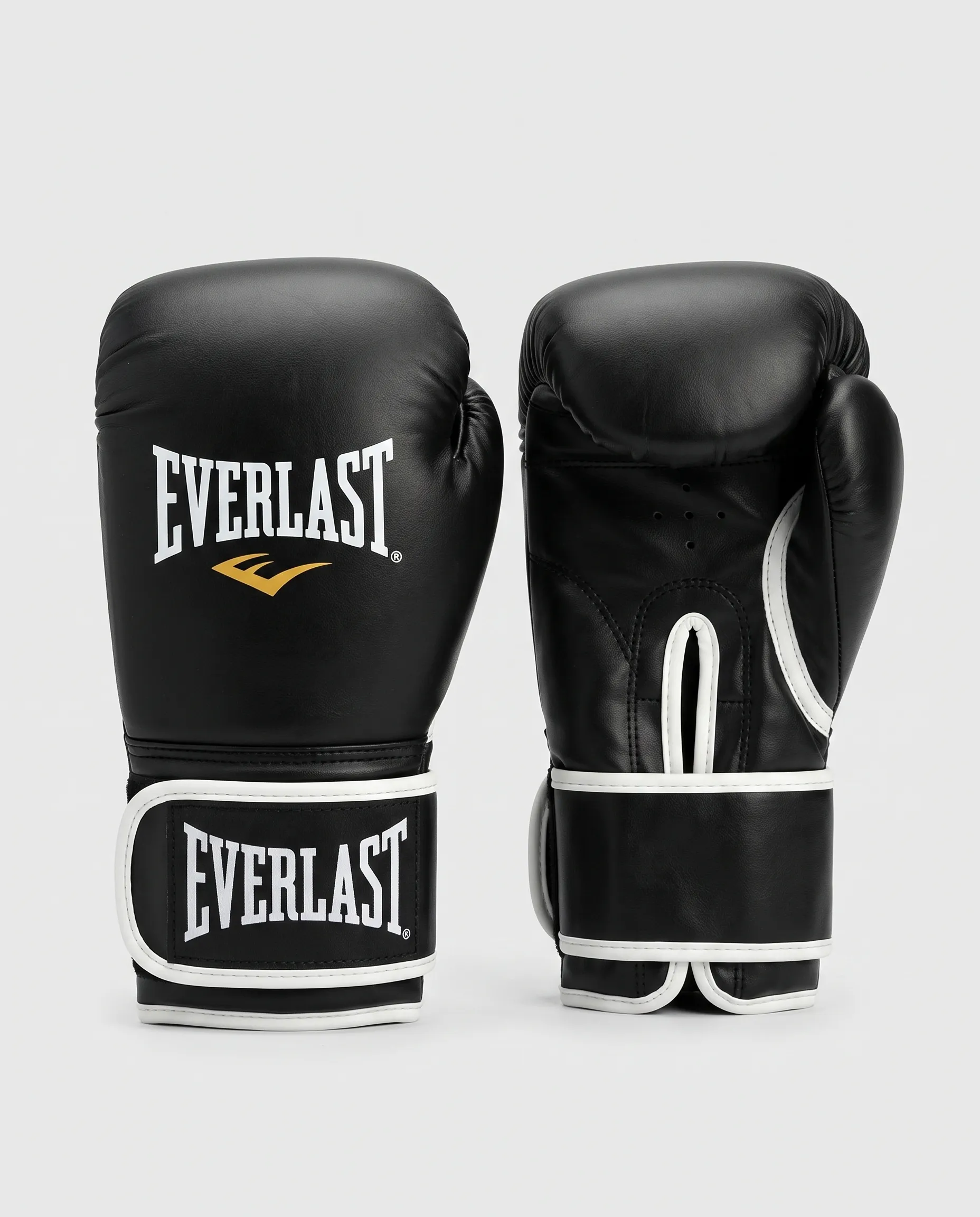 9_11zon جلافز، قفاز ملاكمة من ايفرلاست (Everlast) - أسود، عالي الجودة - الصورة 1
