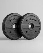 تارة دمبل (زوج، 2 طارة بوزن 3kg) وزن الواحدة 1.5kg - مستورد، اسود