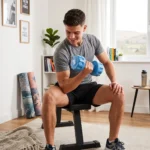 ⁦دمبل قطعة واحدة وزن 4KG ، ( مصري ) دمبل رياضي للتمارين المنزلية والجيم، وزن ثابت بقبضة مريحة، مناسب لتمارين القوة واللياقة وشد العضلات،⁩ - الصورة ⁦2⁩
