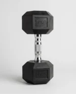 دمبل سداسي الشكل مطلي بالمطاط ( 20kg ) قطعة واحدة، ( مستورد، عالي الجودة ) للاستخدام المنزلي والتجاري واللياقة البدنية