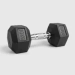 دمبل سداسي الشكل مطلي بالمطاط ( 10kg ) قطعة واحدة، ( مستورد، عالي الجودة ) للاستخدام المنزلي والتجاري واللياقة البدنية