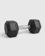 دمبل سداسي الشكل مطلي بالمطاط ( 10kg ) قطعة واحدة، ( مستورد، عالي الجودة ) للاستخدام المنزلي والتجاري واللياقة البدنية