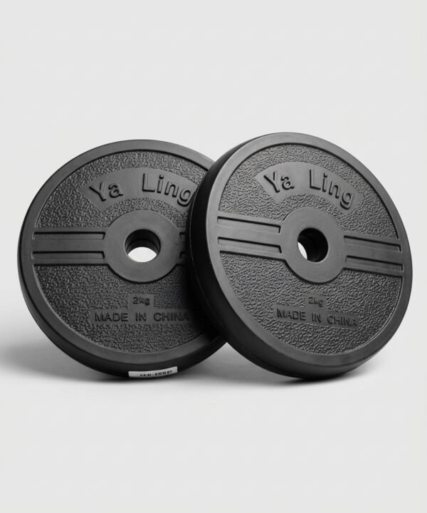 تارة دمبل (زوج، 2 طارة بوزن 4kg) وزن الواحدة 2kg - مستورد، اسود