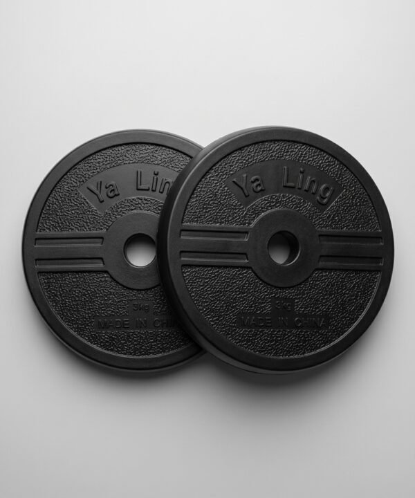 تارة دمبل (زوج، 2 طارة بوزن 6kg) وزن الواحدة 3kg - مستورد، اسود