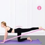 ⁦استك جمباز، حزام يوجا ، (حزام  12 حلقة)،قابلة للتمدد، (قطعة واحدة)  حزام مرن لتمديد الساق لليوجا والمرونة للعلاج الطبيعي والبيلاتس واليوغا والرقص، متعدد الالوان⁩ - الصورة ⁦5⁩