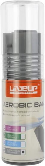 ⁦استك مقاومة،شريط بيلاتيس اكس سيرت، من ليڤ أب (Liveup Sports LS3204-SS1) (مستوى 4 – لون مقاومة رصاصي)⁩ - الصورة ⁦4⁩