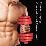 ⁦تارة دمبل (زوج، 2 طارة بوزن 2kg) وزن الواحدة 1kg - مستورد، احمر⁩ - الصورة ⁦12⁩