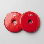 طارة دمبل (زوج، 2 طارة بوزن 3kg) وزن الواحدة 1.5kg – فينيل، احمر