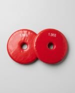 طارة دمبل (زوج، 2 طارة بوزن 3kg) وزن الواحدة 1.5kg – فينيل، احمر