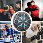 ⁦الة ملاكمة، موسيقية ذكية تعمل بالبلوتوث تثبت على الحائط مع قفازات ملاكمة، معدات تمرين الهدف للملاكمة للبالغين والاطفال،⁩ - الصورة ⁦4⁩