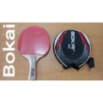 ⁦مضرب تنس طاولة (بينج بونج) فردي، من ماركة (بوكاي Bokai)، مع جراب حقيبة حمل دائرية سوداء⁩ - الصورة ⁦2⁩