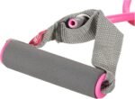 ⁦استك مقاومة بمقبض - ليڤ أب (Liveup Sports Toning Tube LS3201) بمقبض (مستوى 1 – لون مقاومة وردي)⁩ - الصورة ⁦4⁩