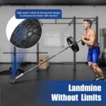 ⁦ملحق قضيب لاندماين لتمرين "لاندماين" (Landmine)، ( منتج اصلي، عالي الجودة) من المطاط الطبيعي HXD-ERGO يحول أي سطح الى تمرين أرضي- الضغط والسحب والدوران وتمارين القرفصاء تناسب القضبان الأولمبية⁩ - الصورة ⁦3⁩