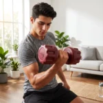 ⁦دمبل قطعة واحدة وزن 3KG ، ( مصري ) دمبل رياضي للتمارين المنزلية والجيم، وزن ثابت بقبضة مريحة، مناسب لتمارين القوة واللياقة وشد العضلات،⁩ - الصورة ⁦2⁩