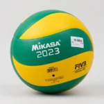 كرة طائرة من ميكاسا ( Mikasa 2023 ) وموديل MVA330 – أصفر و أخضر ، مقاس 5 ،كرة طائرة جلد صناعي عالي الجودة، مقاس الكرة الرسمية لبطولة أبطال أوروبا