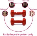⁦دمبل قطعة واحدة فينيل وزن 1KG ، أحمر⁩ - الصورة ⁦9⁩