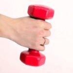 ⁦دمبل قطعة واحدة فينيل وزن 1KG ، أحمر⁩ - الصورة ⁦11⁩