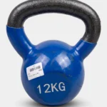 كرة Kettlebell كيتل بيل 12kg - مصنوعة من الحديد المصبوب عالي المتانة، ومغطاة بطبقة سميكة من الفينيل المطاطي لضمان السلامة والمتانة، مثالية