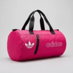حقيبة رياضية من اديداس (adidas)، من قماش الدفل ملائمة للأماكن الخارجية للجنسين (عالية الجودة) – بلون وردي