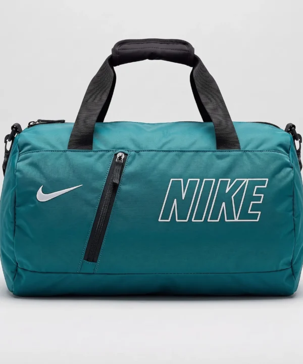 حقيبة رياضية من نايك (nike)، من قماش الدفل ملائمة للأماكن الخارجية للجنسين (عالية الجودة) – بلون  أخضر تركوازي
