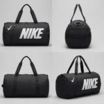 ⁦حقيبة رياضية من نايك (nike)، من قماش الدفل ملائمة للأماكن الخارجية للجنسين (عالية الجودة) - بلون أسود⁩ - الصورة ⁦2⁩