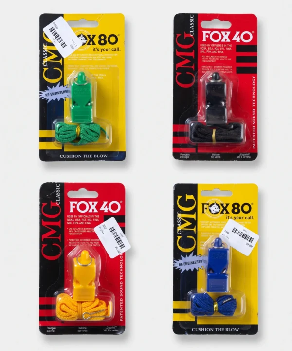 صفارة حكم رياضية، صفارة فوكس كلاسك ( Fox 40 Classic CMG)،(للكرة وللتنبيه للانقاذ السباحة) مصنوعة من مادة غير سامة وتدوم طويلا
